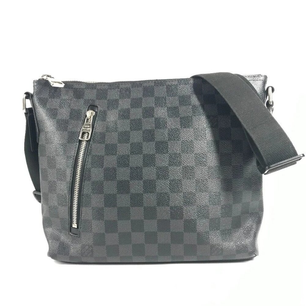 LOUIS VUITTON N41211 Damier Graphite Mick PM Crossbody bag Shoulder Bag Black